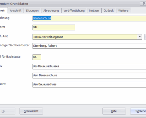 Sachbezogene Registerkarten Sachbezogene Registerkarten
