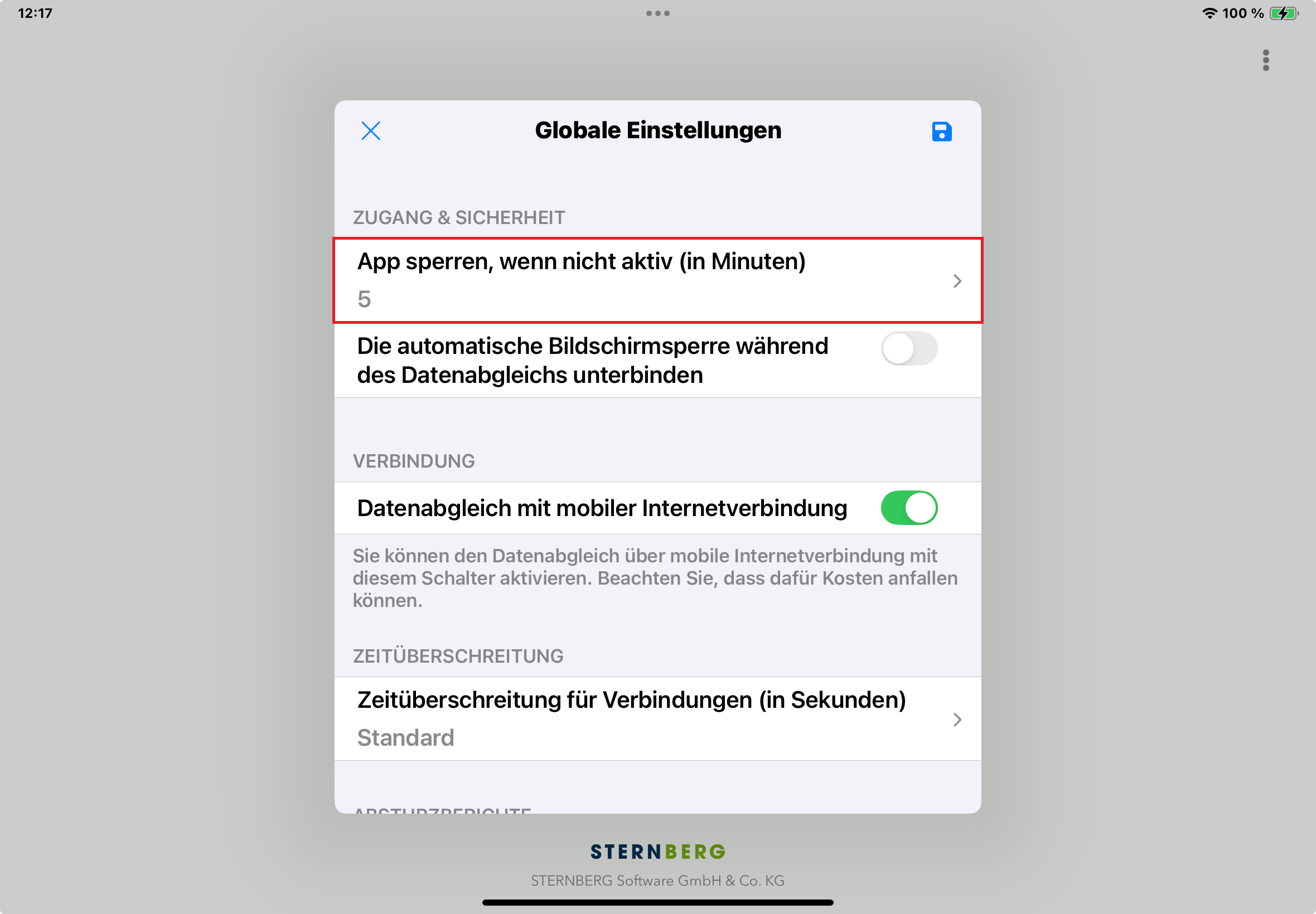 Einstellungsmöglichkeiten