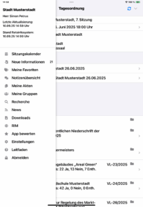 Terminübersicht öffnen