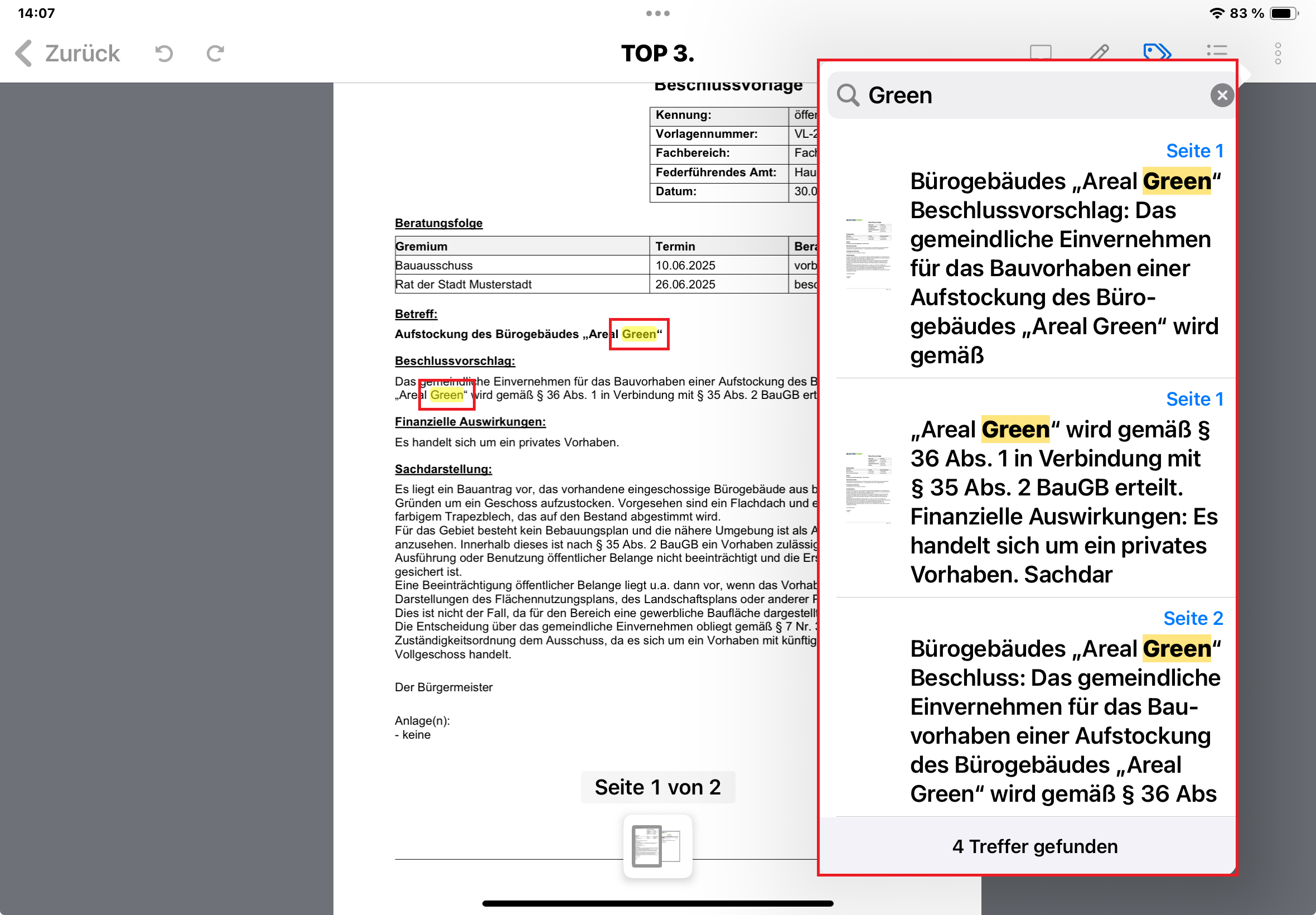 Eingabe von Textinhalt